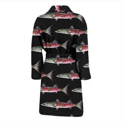 Barracuda Pattern Print Design 02 Men Bathrobe-JORJUNE.COM