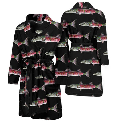 Barracuda Pattern Print Design 02 Men Bathrobe-JORJUNE.COM