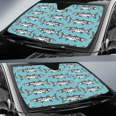 Barracuda Pattern Print Design 03 Car Sun Shade-JORJUNE.COM