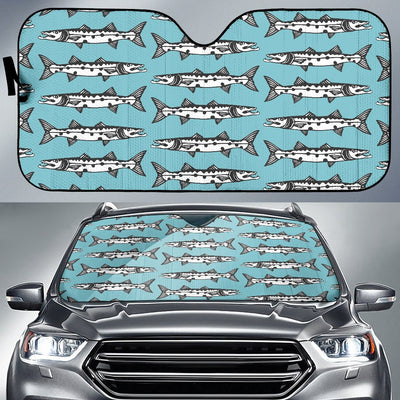 Barracuda Pattern Print Design 03 Car Sun Shade-JORJUNE.COM