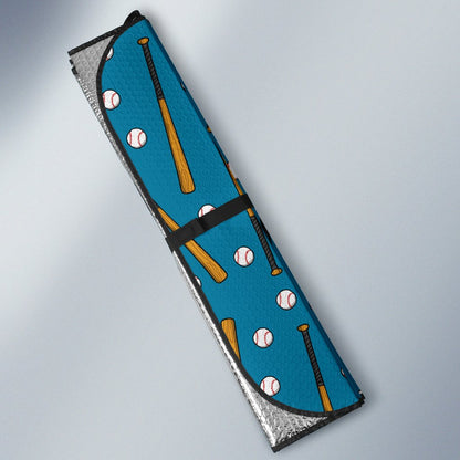 Baseball Pattern Print Design 01 Car Sun Shade-JORJUNE.COM