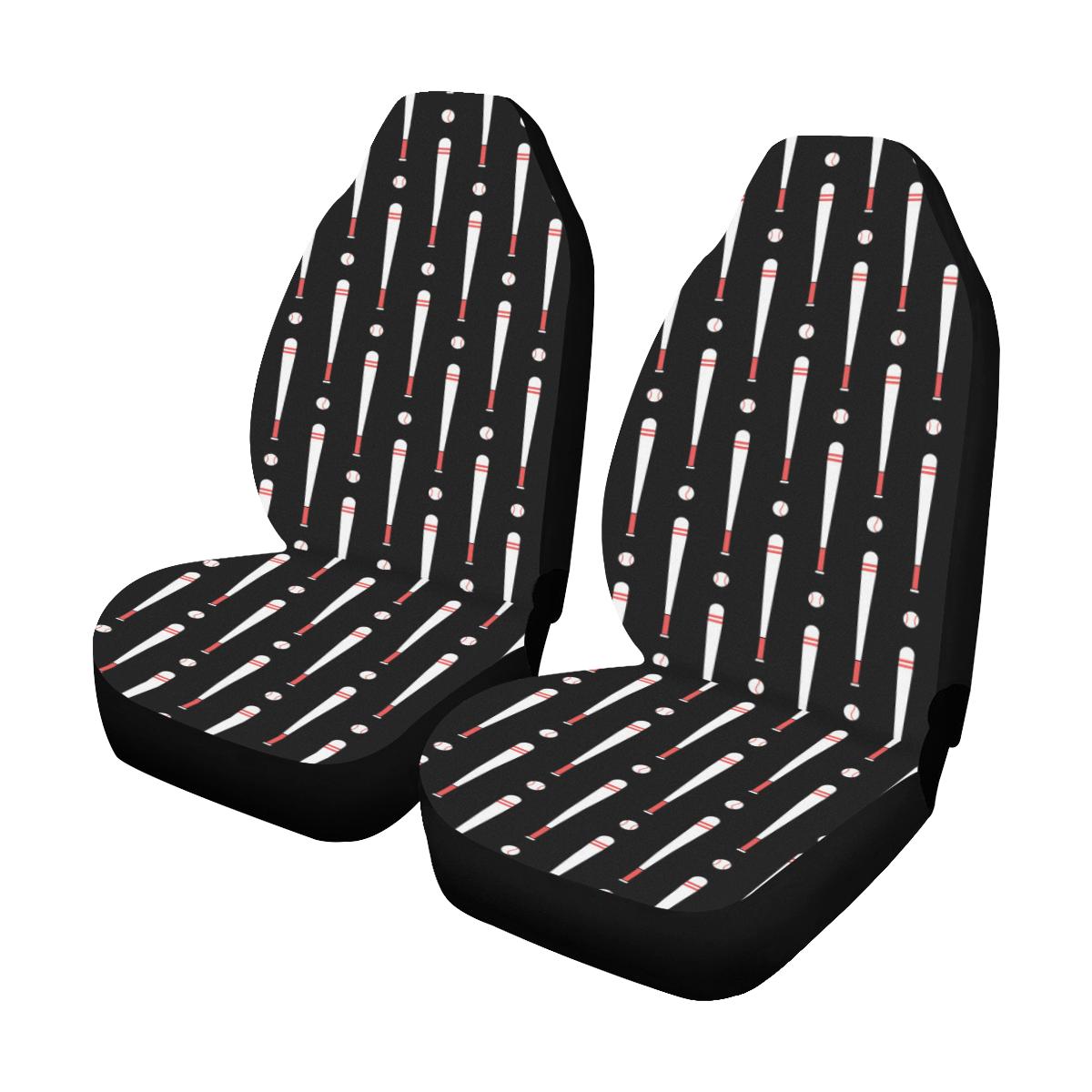 Baseball Pattern Print Design 03 Car Seat Covers (Set of 2)-JORJUNE.COM