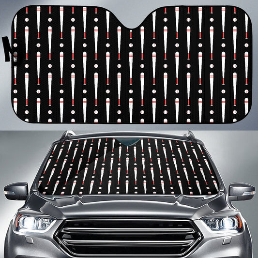 Baseball Pattern Print Design 03 Car Sun Shade-JORJUNE.COM