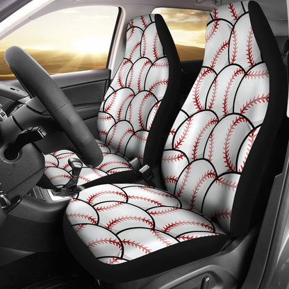 Baseball Pattern Universal Fit Car Seat Covers