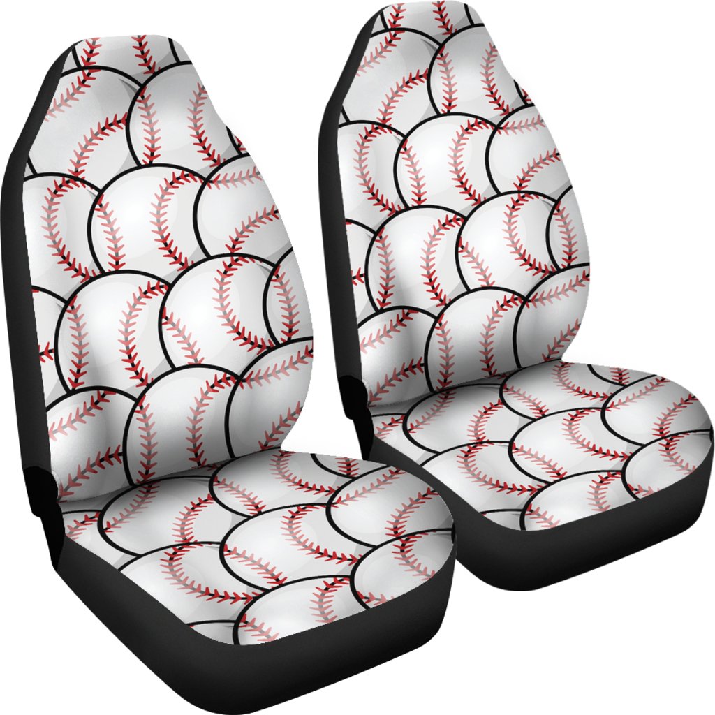 Baseball Pattern Universal Fit Car Seat Covers