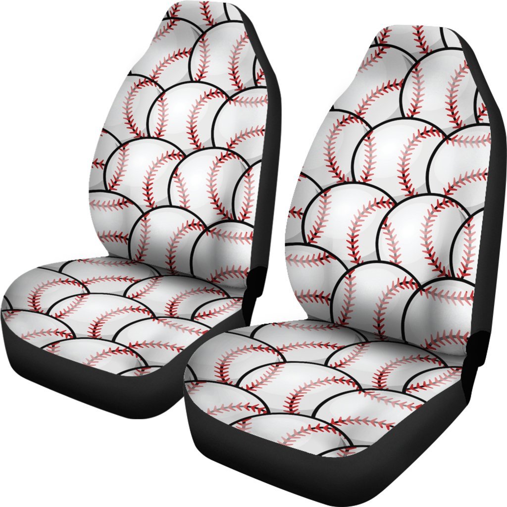 Baseball Pattern Universal Fit Car Seat Covers