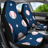 Baseball Star Print Pattern Universal Fit Car Seat Covers