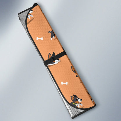 Basenji Pattern Print Design 01 Car Sun Shade-JORJUNE.COM