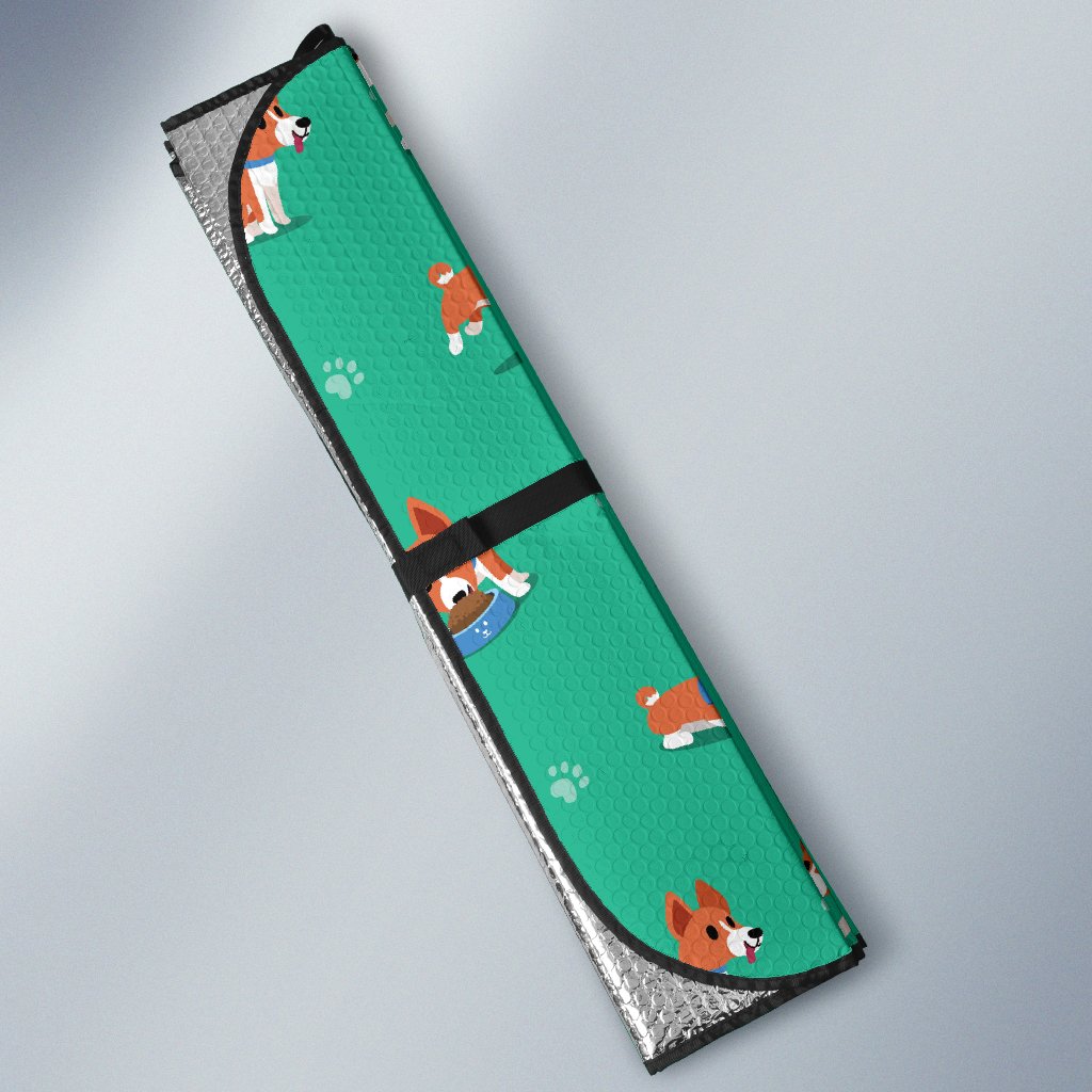 Basenji Pattern Print Design 02 Car Sun Shade-JORJUNE.COM