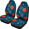 Basketball Classic Print Pattern Universal Fit Car Seat Covers