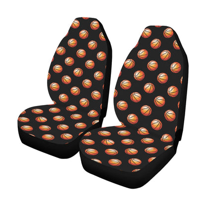 Basketball Pattern Print Design 01 Car Seat Covers (Set of 2)-JORJUNE.COM