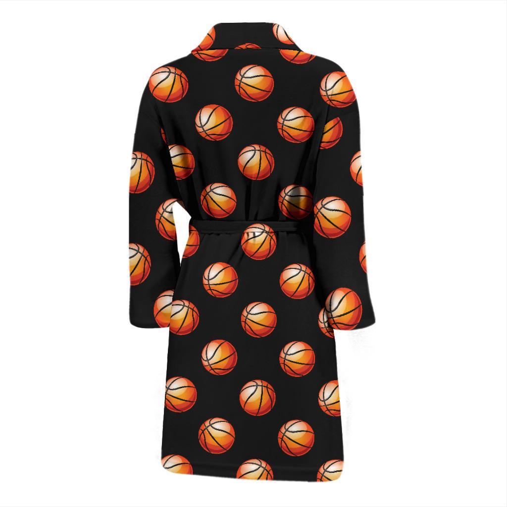 Basketball Pattern Print Design 01 Men Bathrobe-JORJUNE.COM