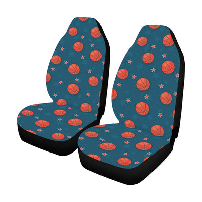 Basketball Pattern Print Design 02 Car Seat Covers (Set of 2)-JORJUNE.COM