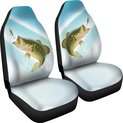 Bass Fishing Universal Fit Car Seat Covers