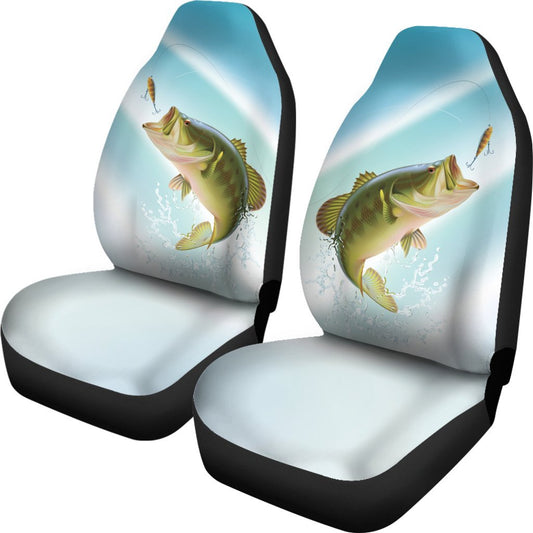 Bass Fishing Universal Fit Car Seat Covers