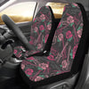 Bass Guitar Pink Rose Pattern Print Design 01 Car Seat Covers (Set of 2)-JORJUNE.COM