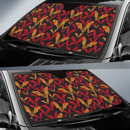 Bat Pattern Print Design 01 Car Sun Shade-JORJUNE.COM