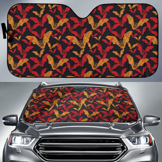 Bat Pattern Print Design 01 Car Sun Shade-JORJUNE.COM