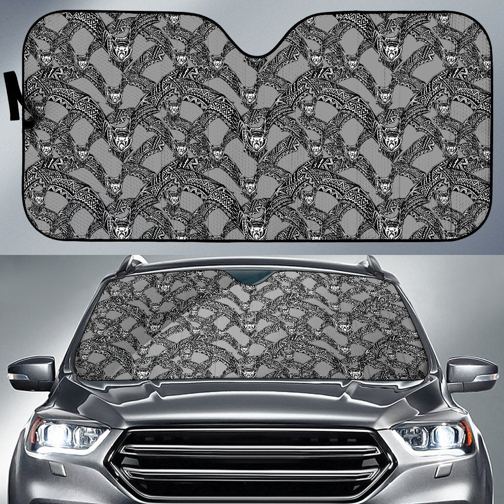 Bat Pattern Print Design 04 Car Sun Shade-JORJUNE.COM