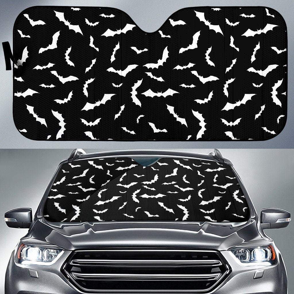 Bat Pattern Print Design 05 Car Sun Shade-JORJUNE.COM