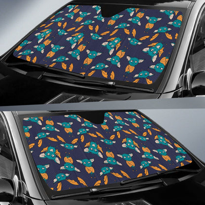 Bat Pattern Print Design 07 Car Sun Shade-JORJUNE.COM