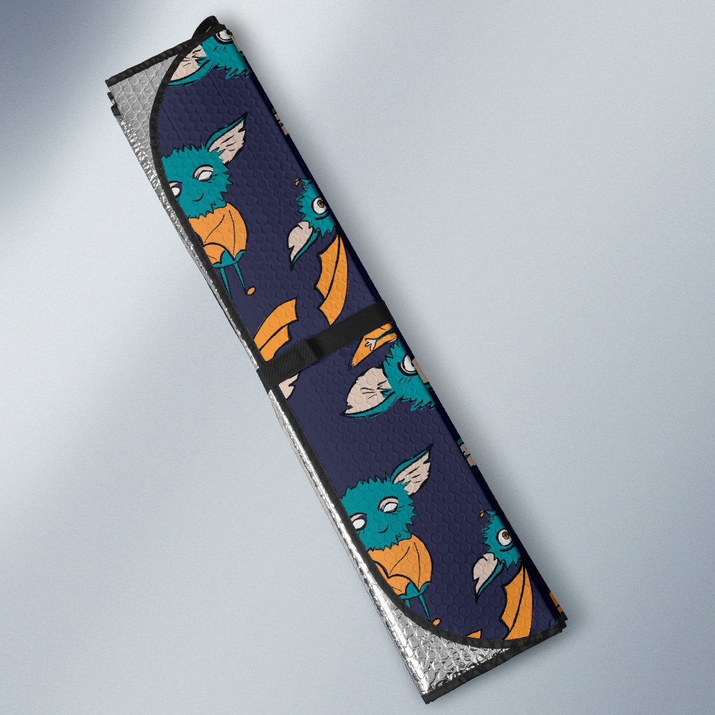 Bat Pattern Print Design 07 Car Sun Shade-JORJUNE.COM