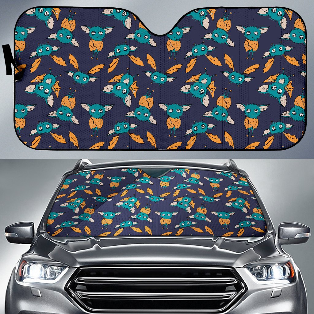 Bat Pattern Print Design 07 Car Sun Shade-JORJUNE.COM