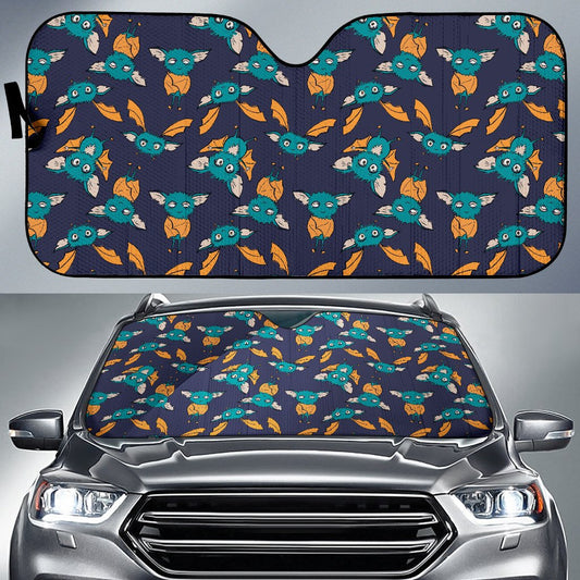 Bat Pattern Print Design 07 Car Sun Shade-JORJUNE.COM