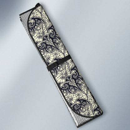 Bat Tribal Pattern Print Design 06 Car Sun Shade-JORJUNE.COM