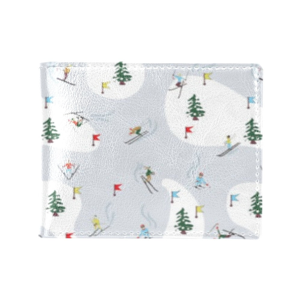Ski Print Design LKS305 Men's ID Card Wallet