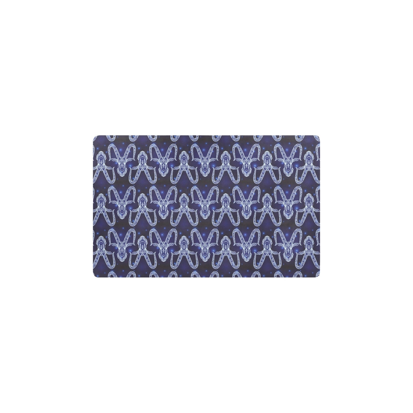 Capricorn Zodiac Pattern Print Design 03 Kitchen Mat