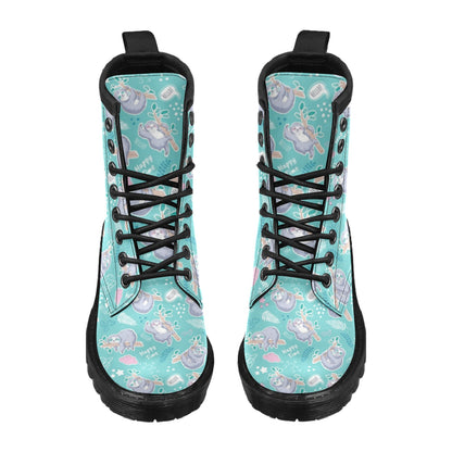 Sloth Print Design LKS309 Women's Boots