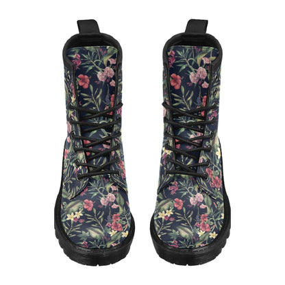 Tropical Flower Pattern Women's Boots