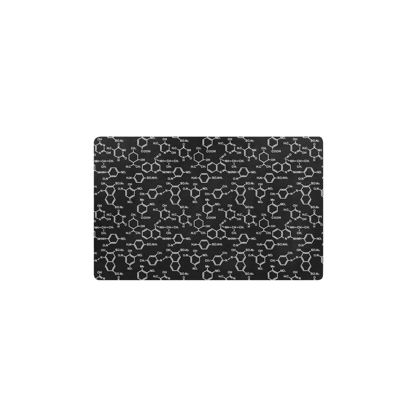 Chemical Pattern Print Design 02 Kitchen Mat