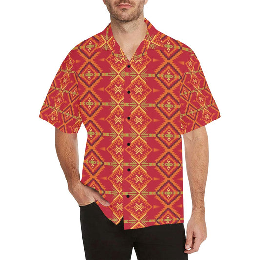 Southwest Pattern Print Design LKS305 Men's Hawaiian Shirt