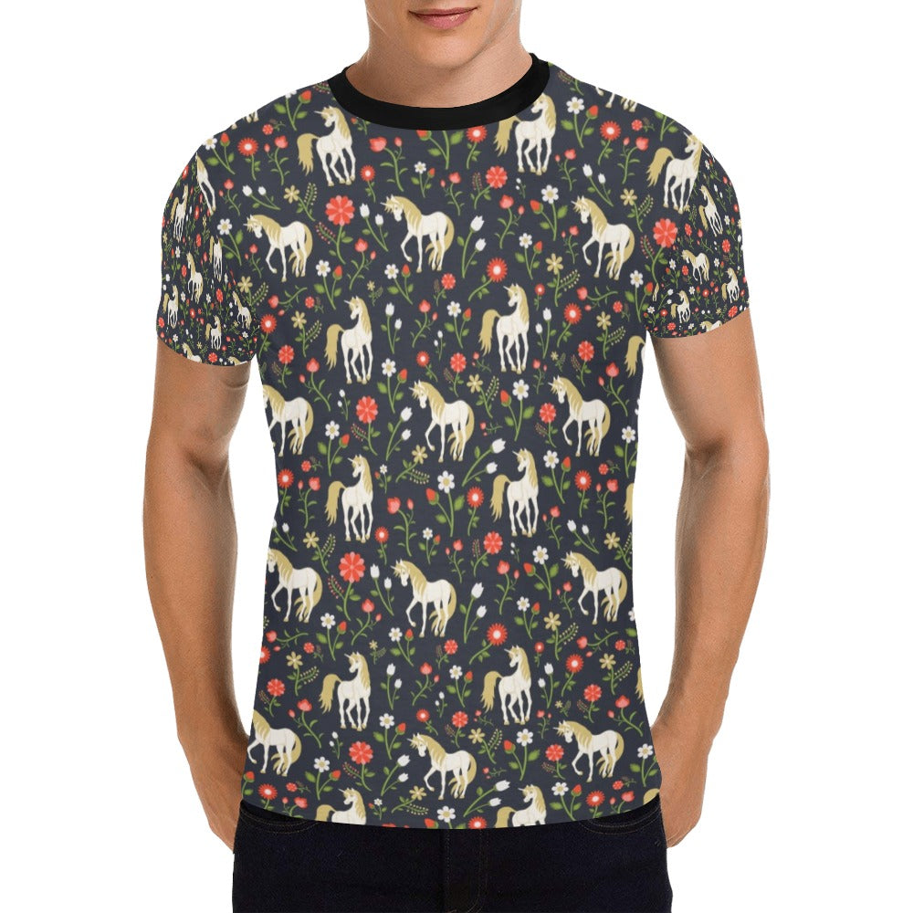 Unicorn Print Design LKS301 Men's All Over Print T-shirt