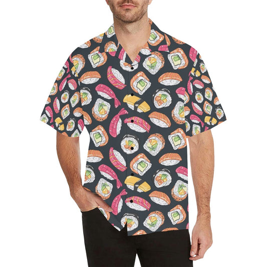 Sushi Print Design LKS306 Men's Hawaiian Shirt