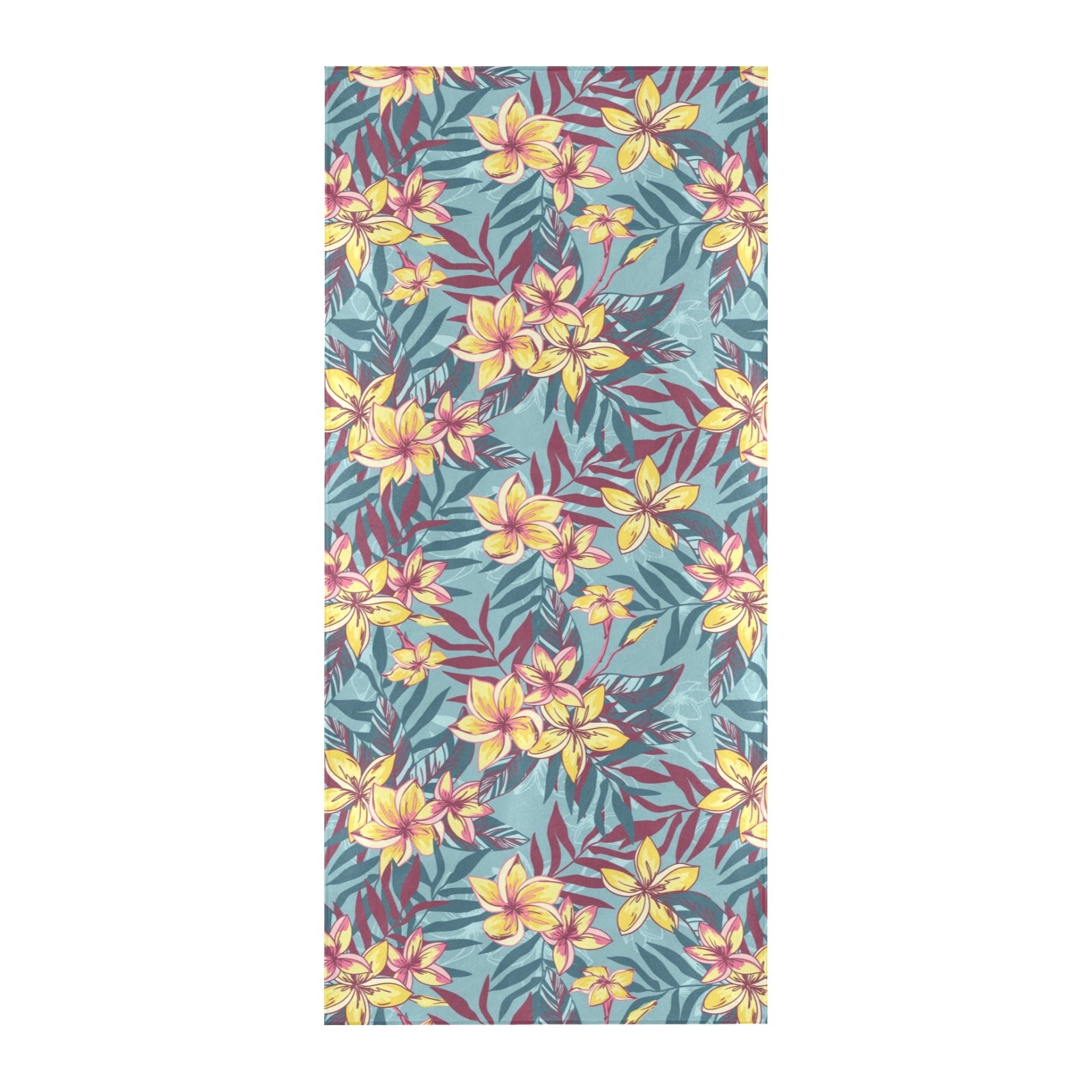 Summer Floral Print Design LKS304 Beach Towel 32" x 71"