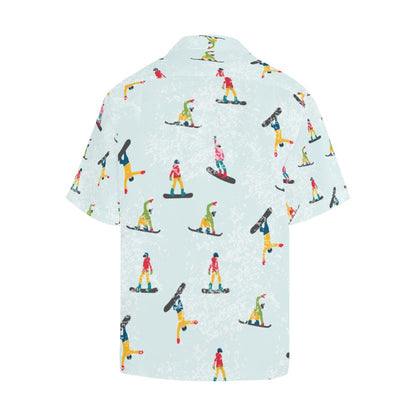 Snowboard Print Design LKS304 Men's Hawaiian Shirt