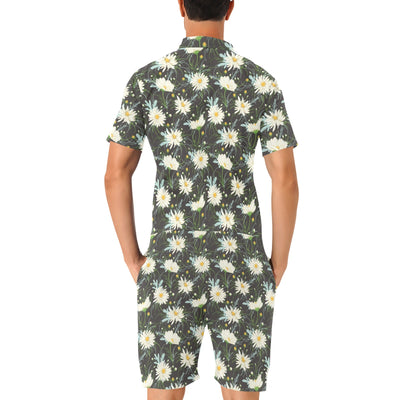 Daisy Pattern Print Design DS08 Men's Romper