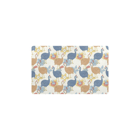 Guinea Fowl Pattern Print Design 01 Kitchen Mat
