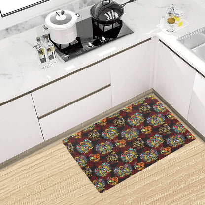 Tattoo Tiger Colorful Design Kitchen Mat