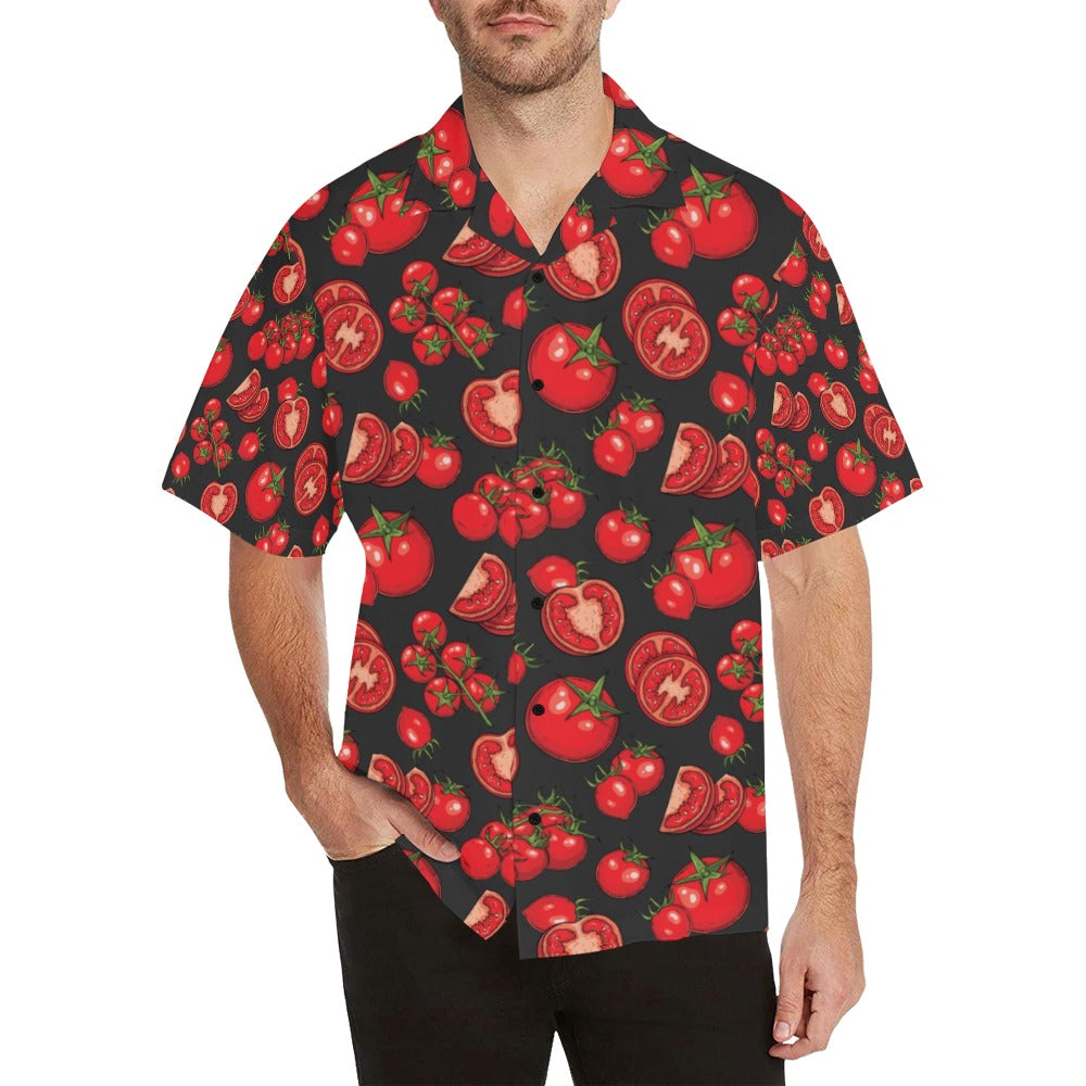 Tomato Print Design LKS303 Men's Hawaiian Shirt