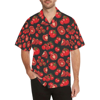 Tomato Print Design LKS303 Men's Hawaiian Shirt