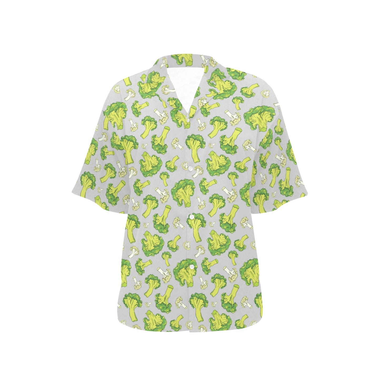 Broccoli Pattern Print Design 03 Women's Hawaiian Shirt