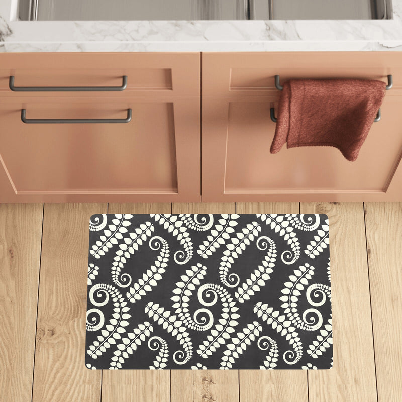 Fern Leave Print Pattern Kitchen Mat