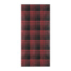 Tartan Red Black Print Design LKS303 Beach Towel 32" x 71"