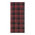 Tartan Red Black Print Design LKS303 Beach Towel 32" x 71"