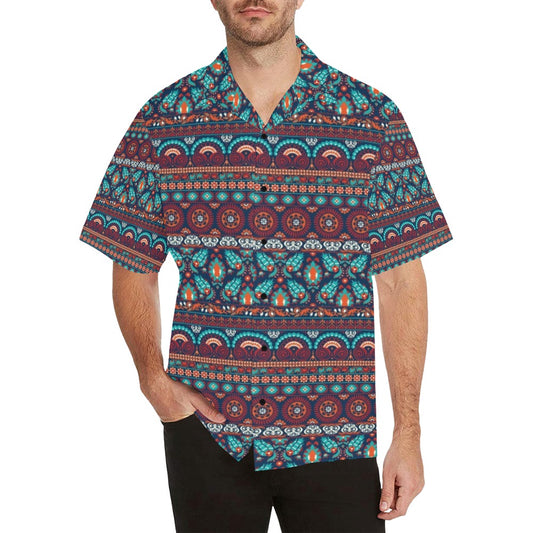 Suzani Print Design LKS302 Men's Hawaiian Shirt