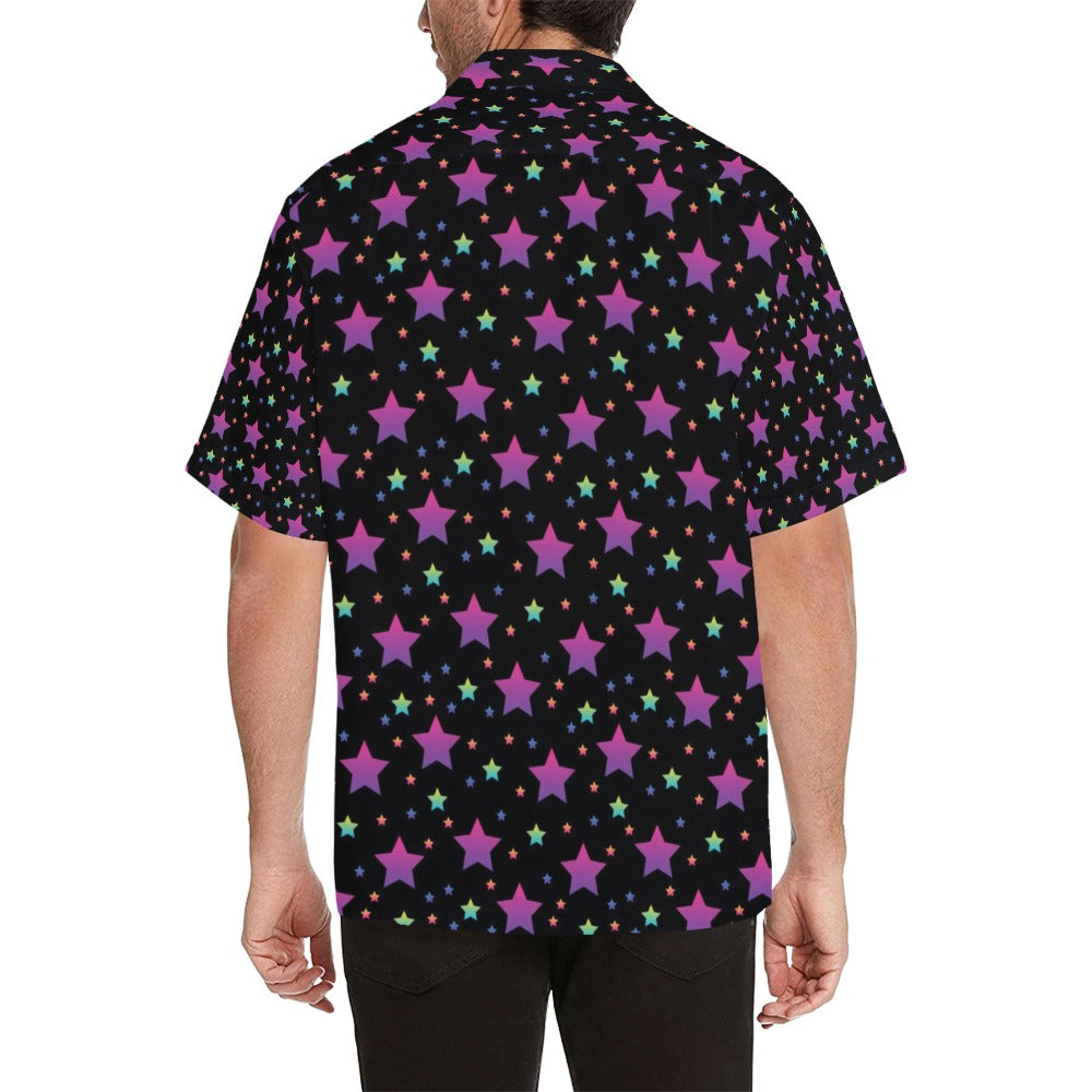 Star Print Design LKS305 Men's Hawaiian Shirt